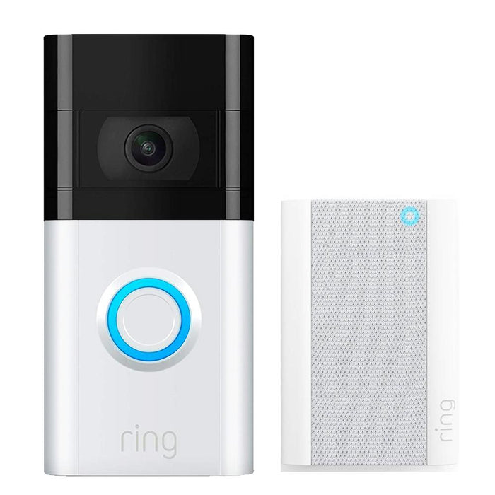 Ring 8VRSLZ-0EN0 Video Doorbell 3 (RVD3) Bundle with Ring Chime Pro, 2nd Gen