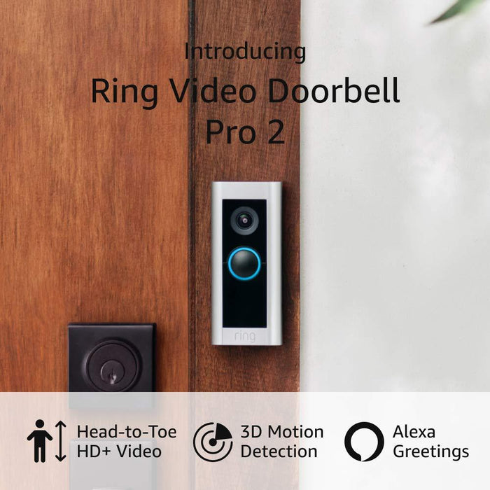 Ring B086Q54K53 Video Doorbell Pro 2 Bundle with Ring Chime Pro, 2nd Generation