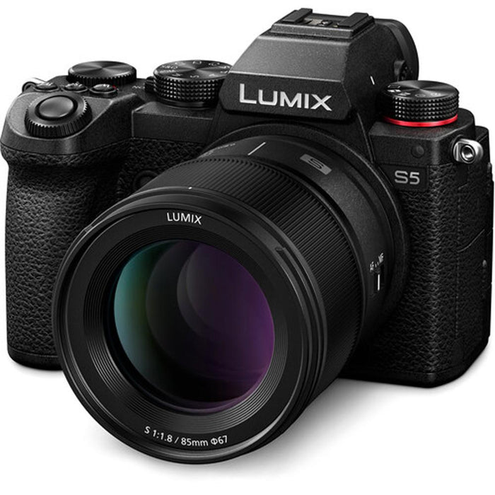Panasonic LUMIX S 85mm f/1.8 L-Mount Lens For Cameras with 64GB Memory Card