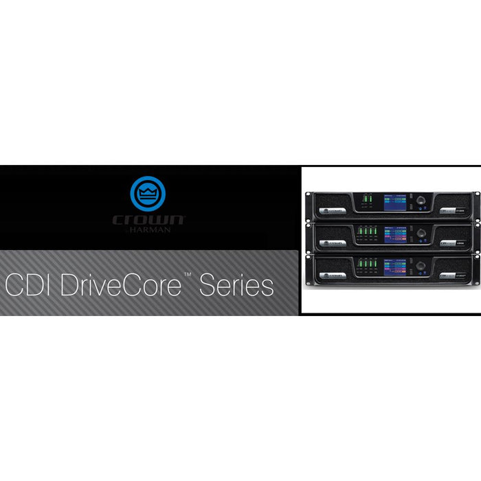 Crown CDI DriveCore 4x600-Watt Analog 4-Channel Power Amplifier CRN-CDI4X600VMUS