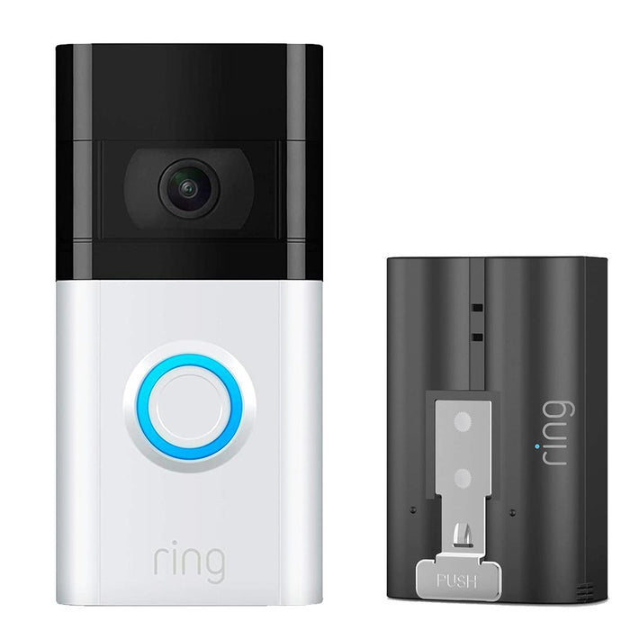 Ring 8VRSLZ-0EN0 Video Doorbell 3 (RVD3) + Ring Quick Release Battery Pack