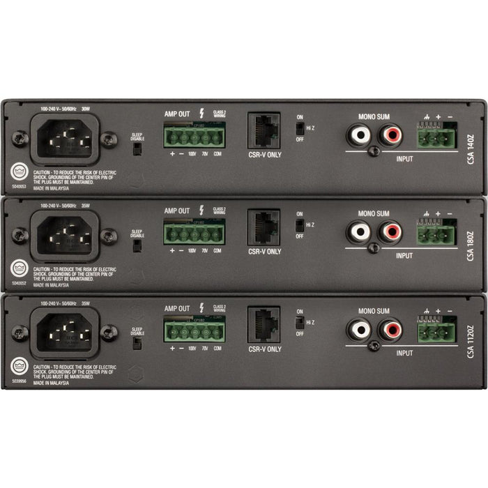 JBL CSA1120Z Commercial Series 120W Power Amplifier NCSA1120Z-U-US