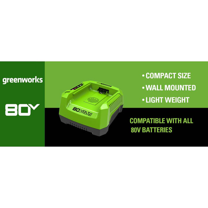 Greenworks Pro 80V RC-GW GCH8040 Lithium Ion Single Port Rapid Battery Charger Refurbished