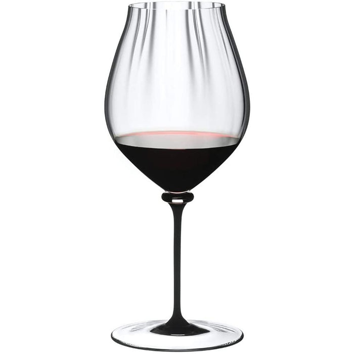Riedel 4884/67D Fatto A Mano Performance Pinot Noir Glass, Black Stem (Set of Two)
