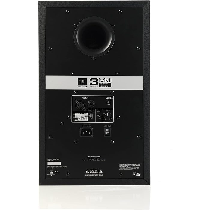 JBL Professional Powered 8" Two-Way Studio Monitors, Black (308P MKII)