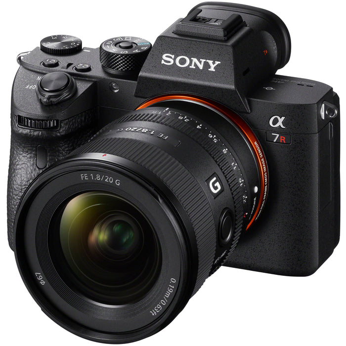 Sony a7R IV Mirrorless Full Frame Camera Body Bundle + 20mm F1.8 G Lens SEL20F18G Kit
