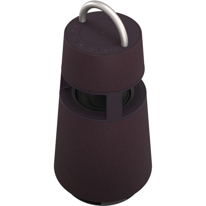 LG XBOOM 360 Portable Wireless Bluetooth Omnidirectional Speaker (Burgundy)