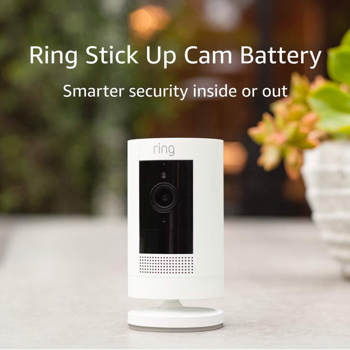 Ring Solar Panel V4 Security Camera Battery Charger w/ Stick Up Security Camera