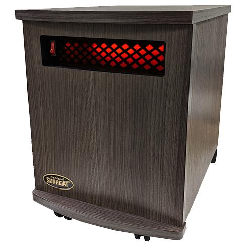 SUNHEAT USA1500-M Indoor Infrared Space Heater, 150100008 (Charcoal Walnut)