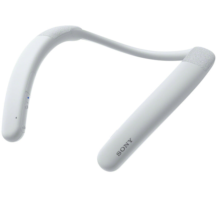 Sony Neckband Portable Wireless Bluetooth Speaker, White SRSNB10/W + Protection Pack