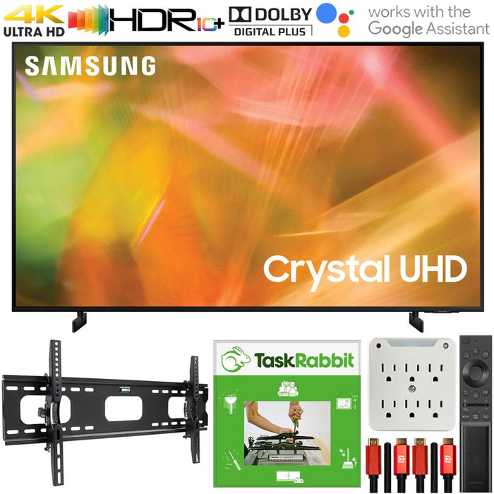 Samsung 85" 4K Crystal UHD Smart LED TV 2021 with TaskRabbit Installation Bundle