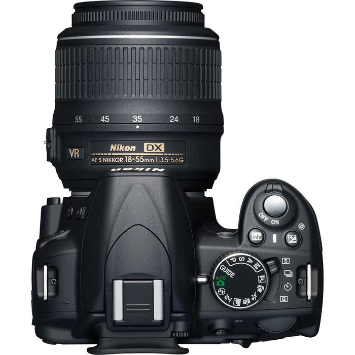 Nikon D3100 14.2MP / 1080P Digital SLR Camera with 18-55mm VR Lens - (Renewed)