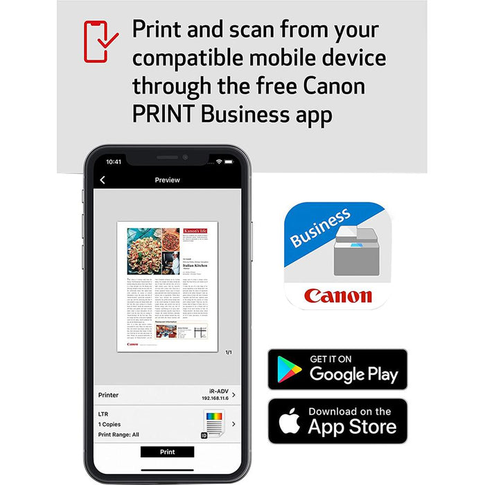 Canon imageCLASS MF445dw All-in-One Wireless B&W Laser Printer Scan Copy Fax Bundle