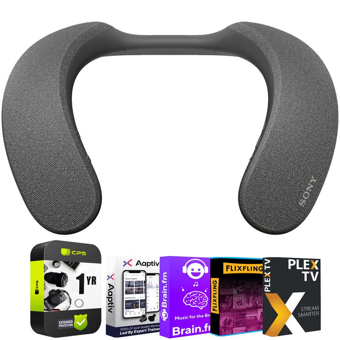 Sony SRS-NS7 Wireless Neckband Speaker w/ Bluetooth, Built-in Mic + Protection Pack