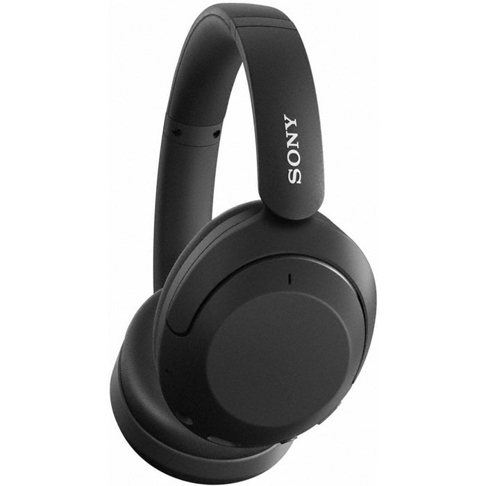 Sony WH-XB910N Wireless Over-Ear Noise Cancelling Headphones, Black + Power Bundle