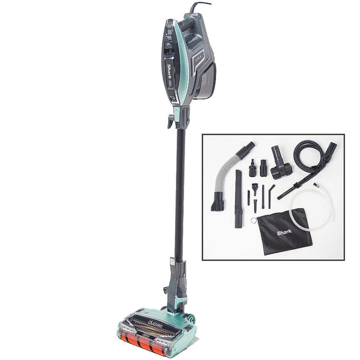 Shark APEX Corded Stick Vacuum with DuoClean and Self-Cleaning Green - Renewed