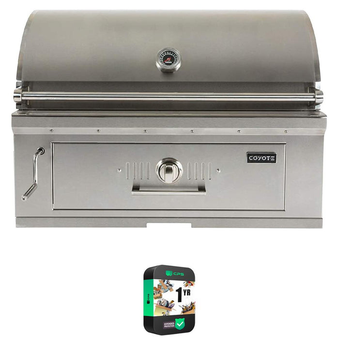 Coyote C1CH36 36" Charcoal Outdoor Built-In Grill w/ Warranty Bundle