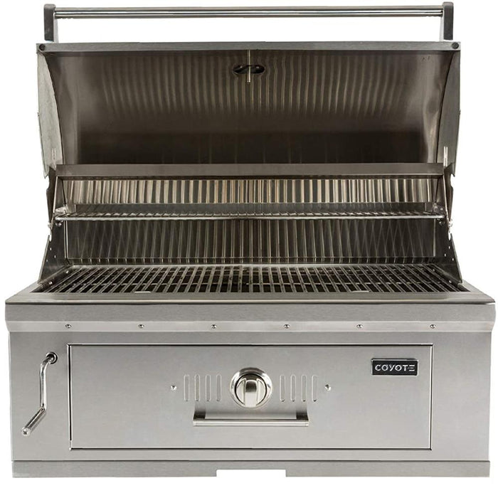 Coyote C1CH36 36" Charcoal Outdoor Built-In Grill w/ Warranty Bundle