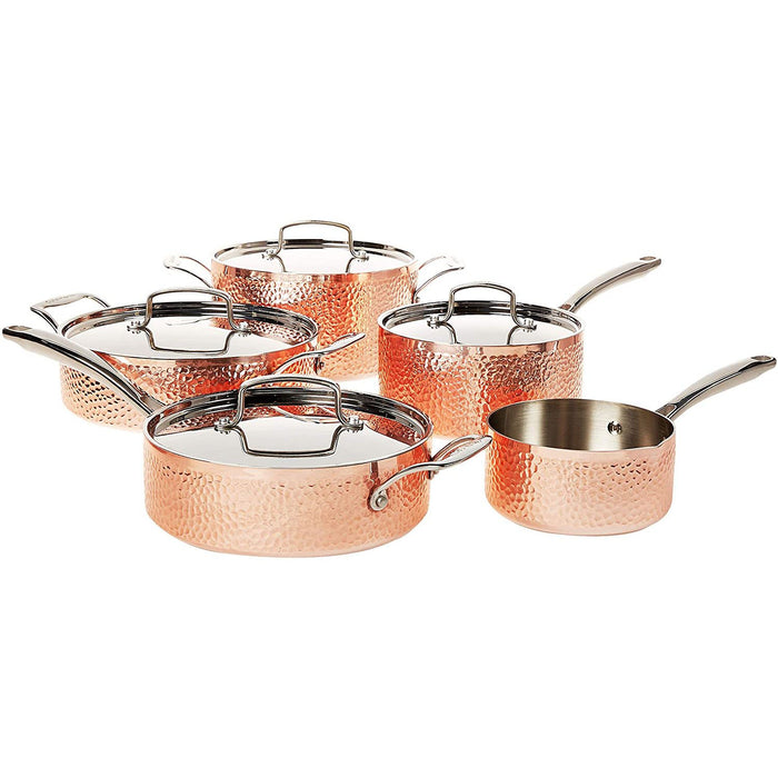 Cuisinart Tri Ply Stainless Steel 8 Piece Copper Cookware Set - Magnolia