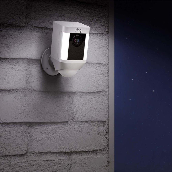 Ring Spotlight Cam (Battery) Security Camera in White