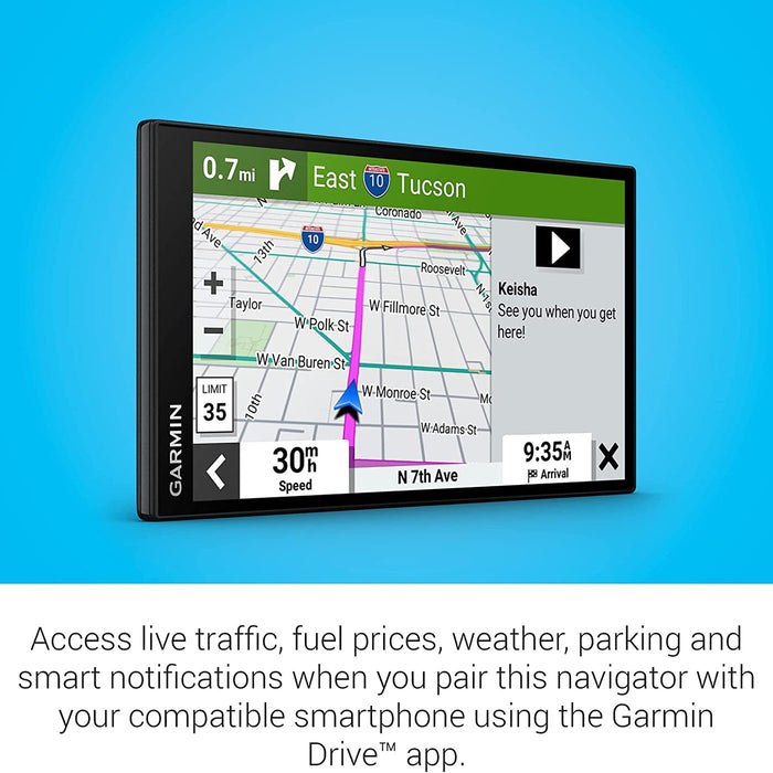 Garmin DriveSmart 76 7" Car GPS Navigator (010-02470-00) Bundle with 10" Hard EVA Case