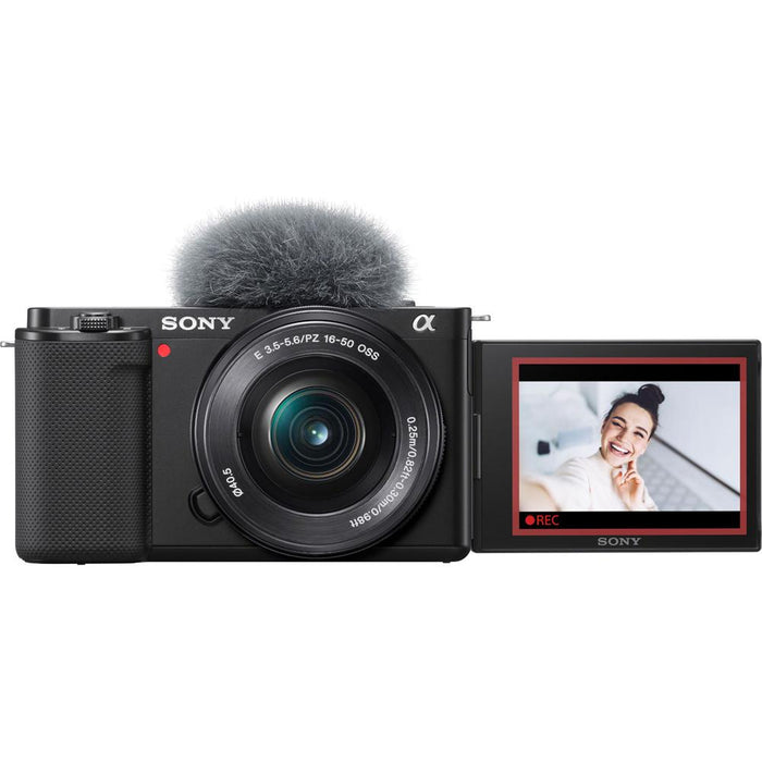 Sony Alpha ZV-E10 Interchangeable Lens Mirrorless Vlog Camera w/ 16-50mm Lens (Black)