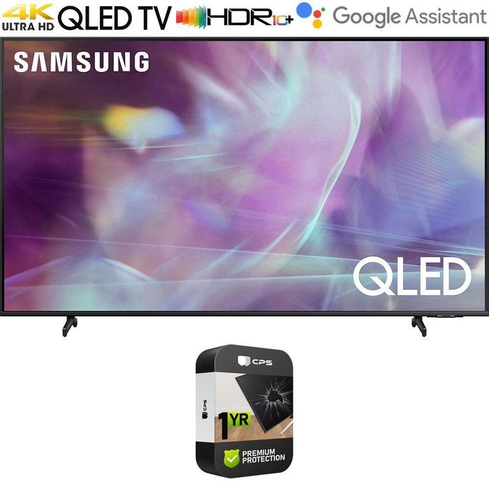 Samsung QN50Q60AA 50 Inch QLED TV 2021 with Premium 1 Year Extended Protection Plan