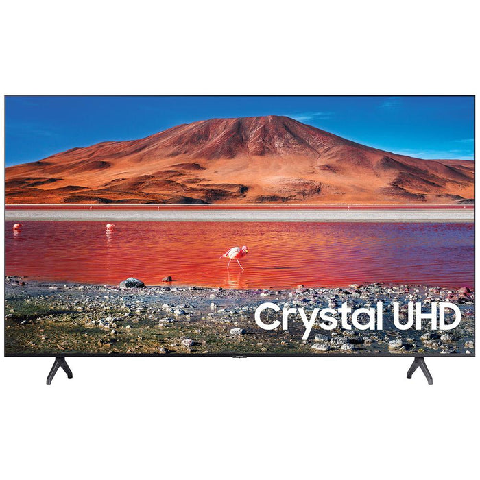 Samsung UN50TU7000 50" 4K Ultra HD Smart LED TV (2020) with Deco Gear Soundbar Bundle