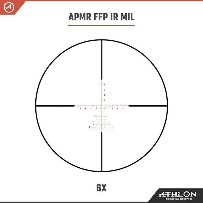 Athlon Optics Argos BTR GEN2 6-24X50 Riflescopes APMR FFP IR MIL + Warranty Kit