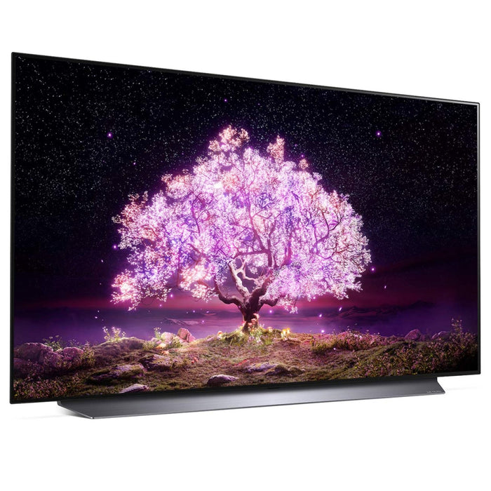 LG OLED48C1PUB 48" 4K UHD, 120Hz Smart OLED TV (2021) Bundle with $100 eBay Credit