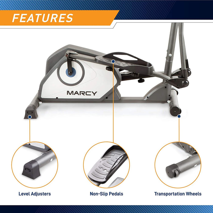 Marcy Magnetic Elliptical Trainer, Integrated Performance Tracker - NS-40501E