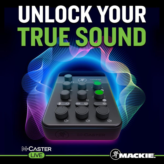 Mackie M-Caster Live Portable Streaming Mixer - White (2053609-00)