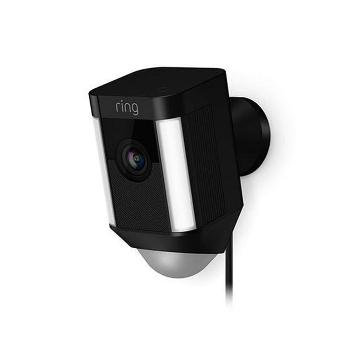 Ring 8SH1P7-BEN0 Spotlight Cam Wired - Black (2-Pack) w/ Ring Chime Pro 2nd Gen