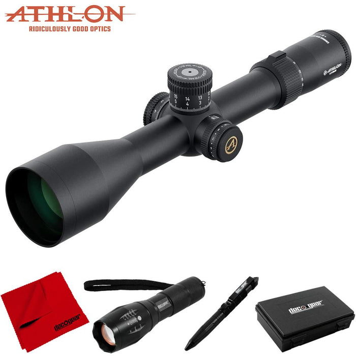 Athlon Optics Cronus BTR GEN2 4.5-29x56 Rifle Scopes+Tactical Flashlight Bundle