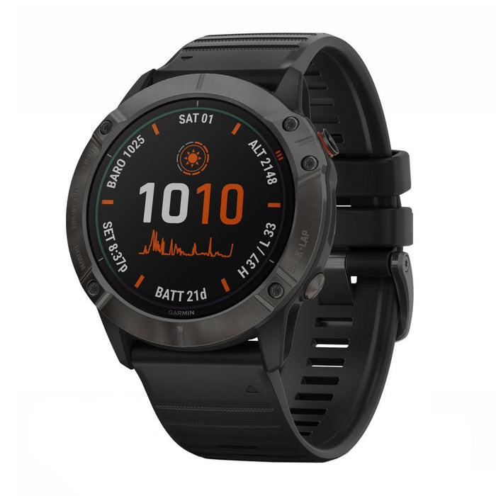 Garmin Fenix 6X Pro Solar Multisport GPS Smartwatch Carbon Gray+2 Year Warranty