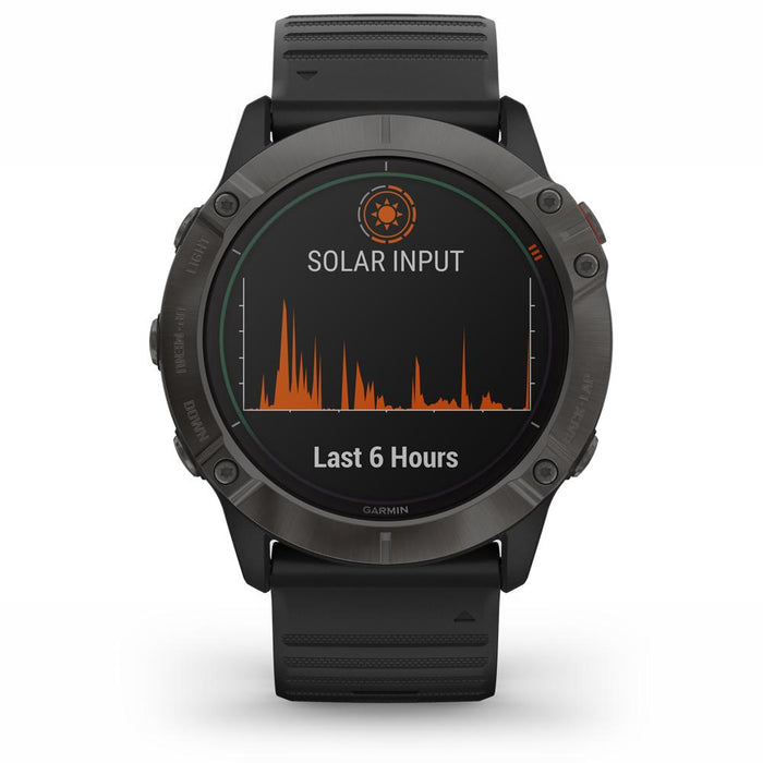 Garmin Fenix 6X Pro Solar Multisport GPS Smartwatch Carbon Gray+2 Year Warranty