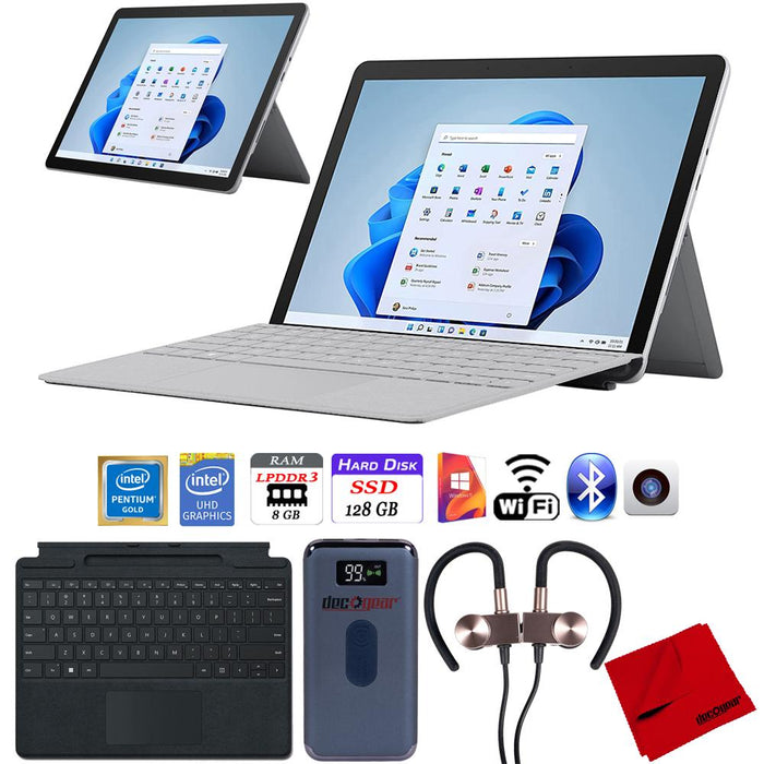 Microsoft Surface Go 3 10.5" Intel Pentium Gold 6500Y 8GB Tablet + Keyboard Bundle