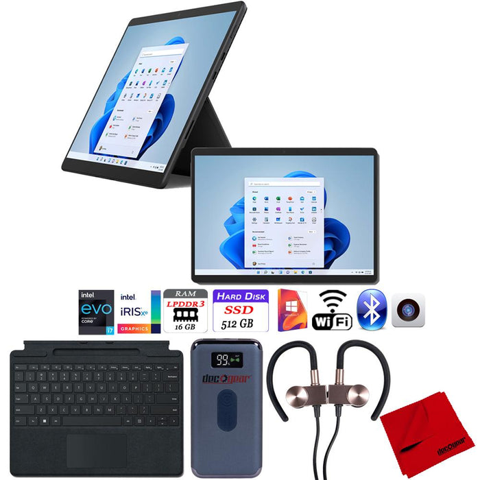 Microsoft Surface Pro 8 13" Touch Intel i7-1185G7 16GB/512GB + Type Cover Keyboard Bundle