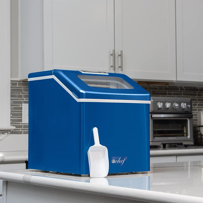 Deco Chef Countertop Portable Ice Maker for Home or Office, 40 lb/Day, Blue - Open Box
