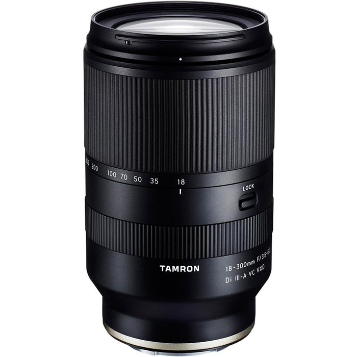 Tamron 18-300mm F3.5-6.3 Di III-A VC VXD Lens for Sony E-Mount APS-C + 64GB Card