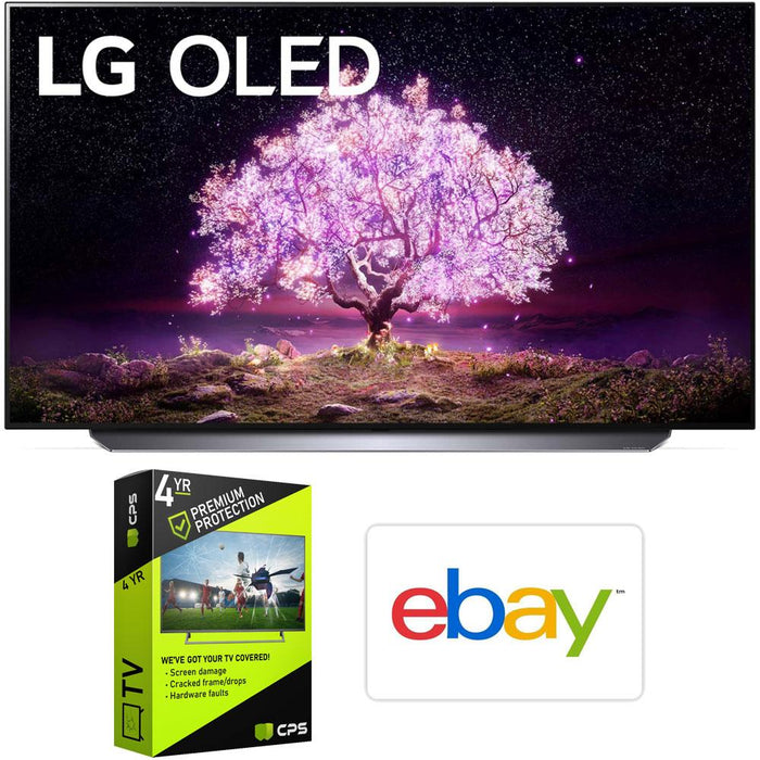 LG OLED65C1PUB 65" 4K UHD, 120Hz Smart OLED TV (2021) Bundle with $170 eBay Credit