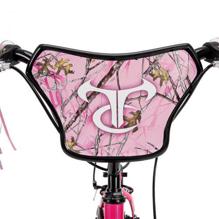 Huffy True Timber Kids' Bike 16-inch Pink Real Tree Camo + Tool Bundle