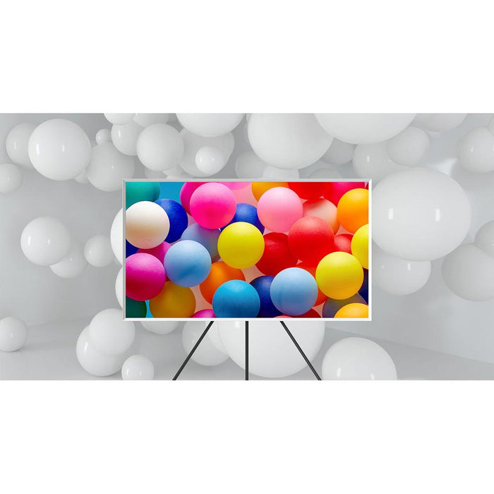 Samsung 85" The Frame QLED 4K Smart TV 2021 with Customizable Bezel Modern White