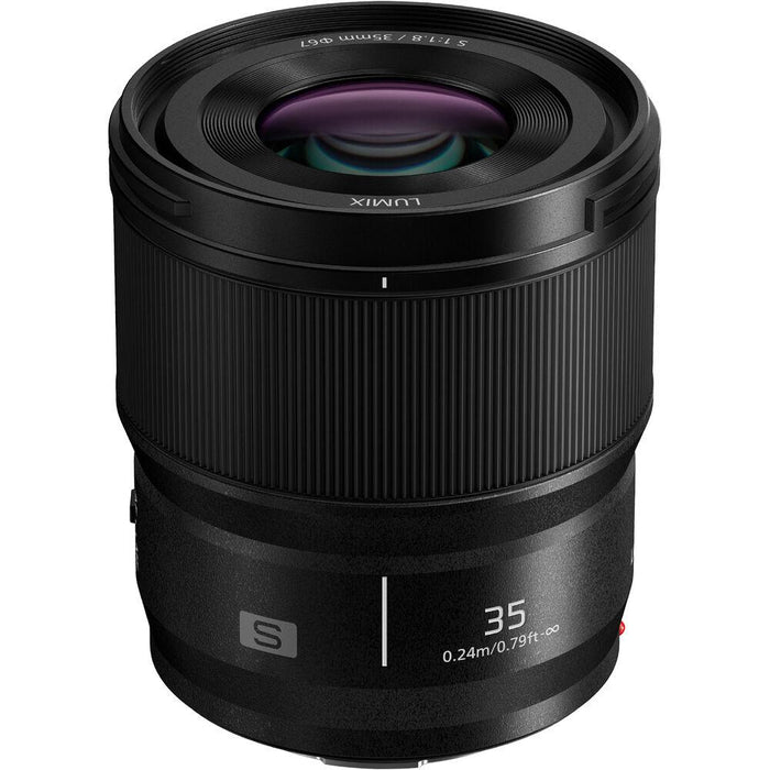 Panasonic Lumix S 35mm f/1.8 Lens for L-Mount Mirrorless Cameras with 64GB Card