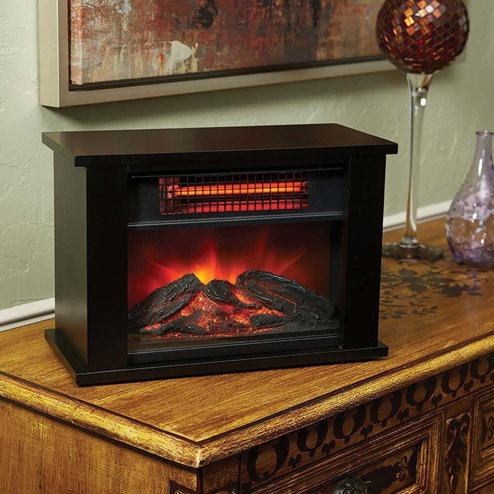 LifeSmart HT1287 1000W Tabletop Infrared Fireplace Space Heater