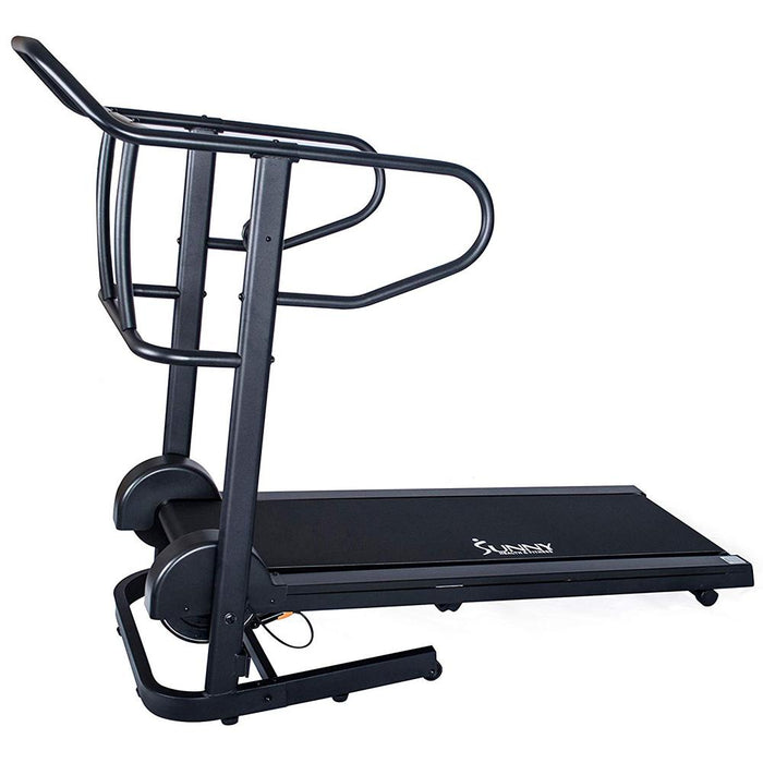 Sunny Health and Fitness SF-T7723 Force Fitmill Manual Treadmill w/ High Weight Capacity + Fitness Bundle