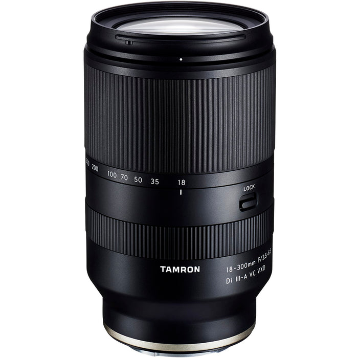 Tamron 18-300mm F3.5-6.3 Di III-A VC VXD Lens for Sony E-Mount APS-C B061 Bundle