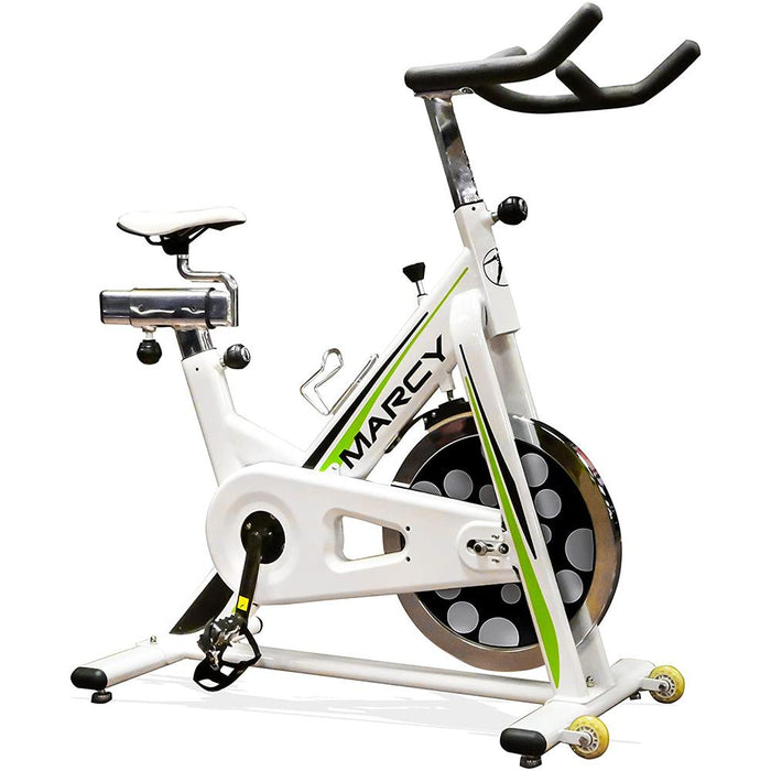 Marcy NSP-122 Deluxe Club Revolution Cycle - White/Green w/ Fitness Bundle