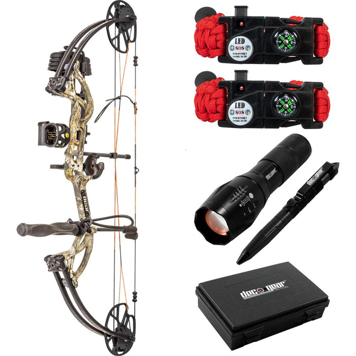 Bear Archery Cruzer G2 RTH 30" Compound Bow, Right Handed - Realtree Edge +Tactical Bundle