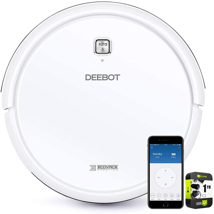 ECOVACS DEEBOT The Multi-Surface Robotic Vacuum Cleaner White Renewed + Warranty